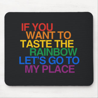 RAINBOW WORDS - .png Mouse Pad