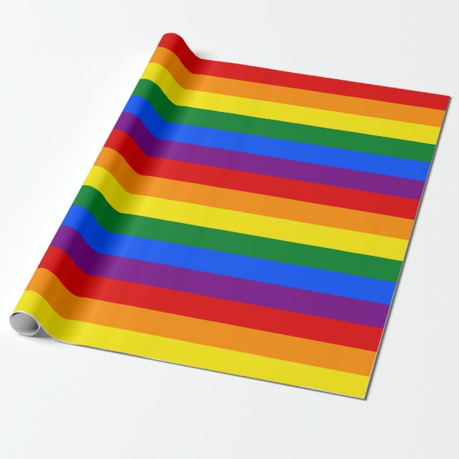 Rainbow Wrapping Paper (Unrolled)
