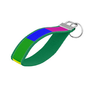 Rainbow Wrist Keychain