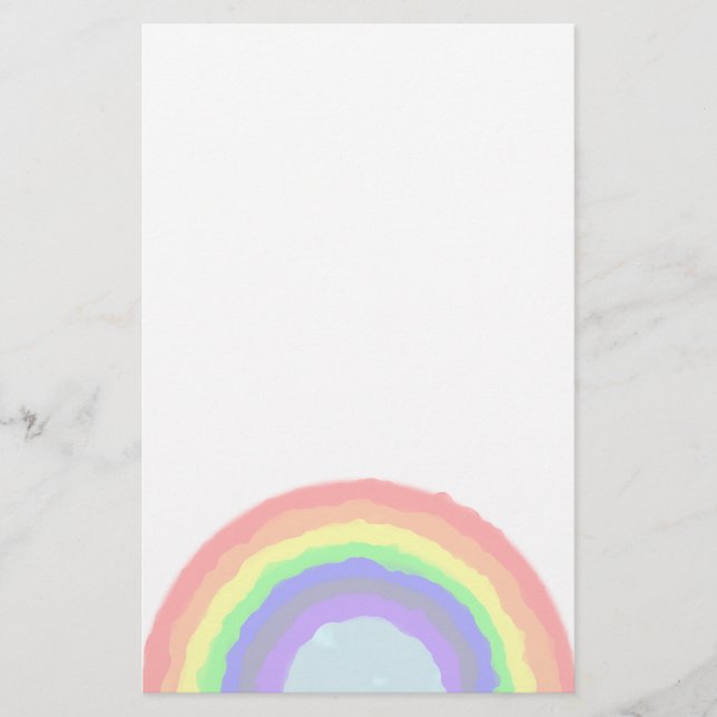 Rainbow Writing Paper (Front)