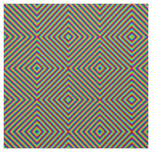 Rainbow X - Cotton Twill Fabric