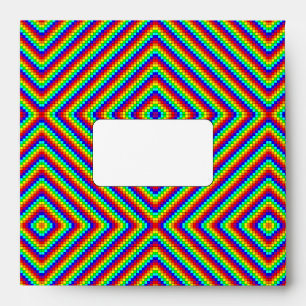 Rainbow X - Square Envelope