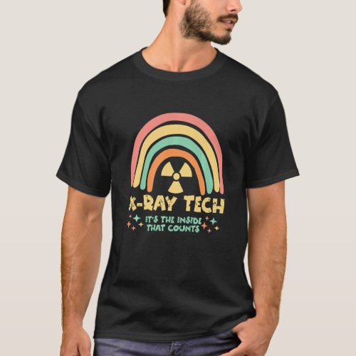 Rainbow Xray Tech Radiology Xray Technologist T_Shirt