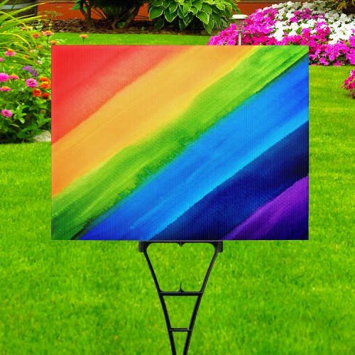  Rainbow Yard Sign