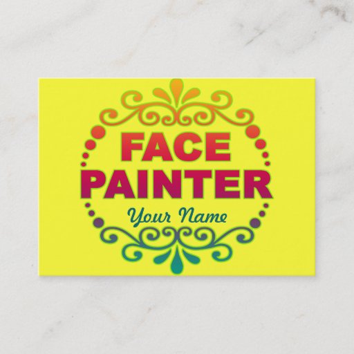 Customizable Rainbow Yellow Business Card