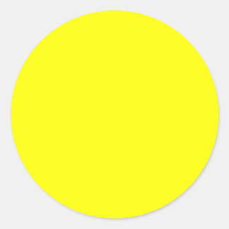 Rainbow Yellow Classic Round Sticker