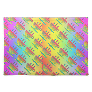 Rainbow Yellow Cup Saucer   Cloth Placemat