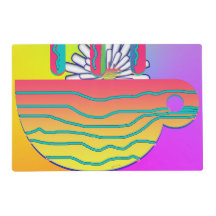 Rainbow Yellow Cup Saucer  