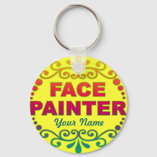 Rainbow Yellow Keychain