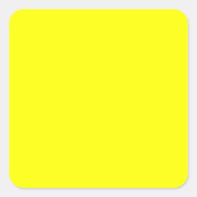Rainbow Yellow Square Sticker (Front)