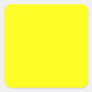 Rainbow Yellow Square Sticker