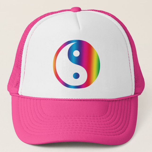 Rainbow Yin Yang Hat (Front)