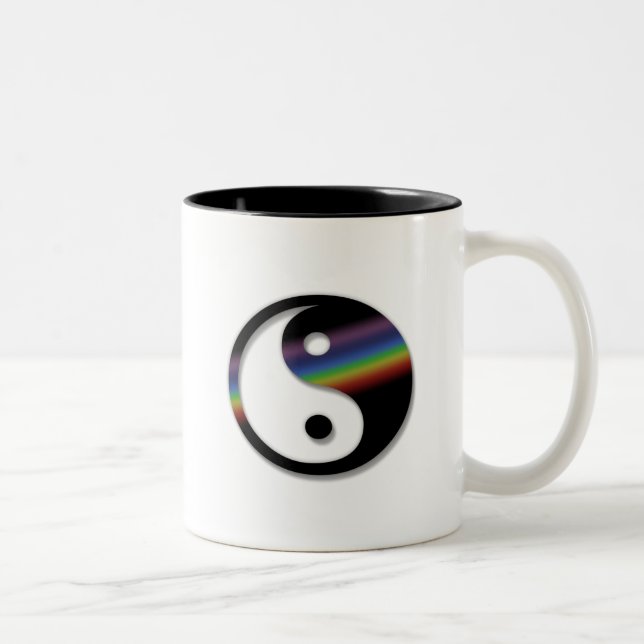 Rainbow Yin Yang Mug (Right)