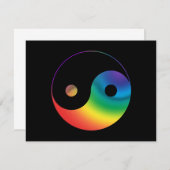 Rainbow Yin Yang Symbol (Front/Back)