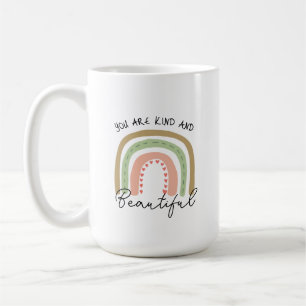 Rainbow You are Kind and Beautiful Coffee Mug