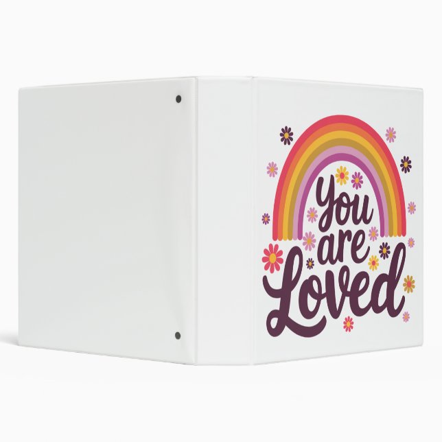  Rainbow You Loved  3 Ring Binder (Background)