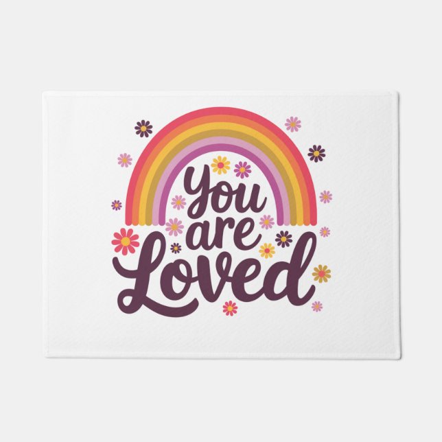  Rainbow You Loved Doormat (Front)