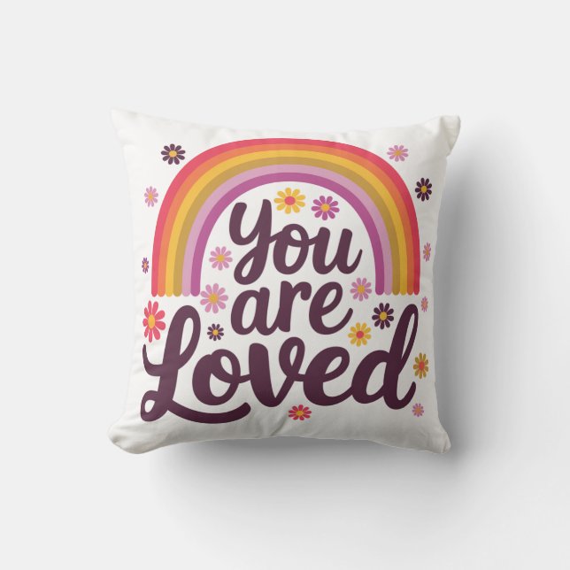  Rainbow You Loved  Throw Pillow (Front)
