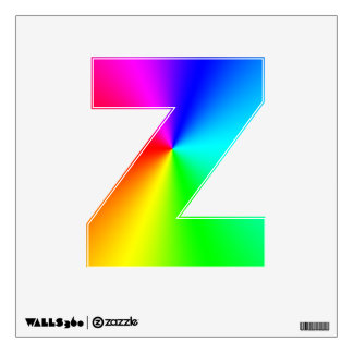 Rainbow Z Wall Decal