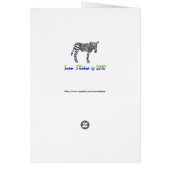 Rainbow Zebra Cards (Back)