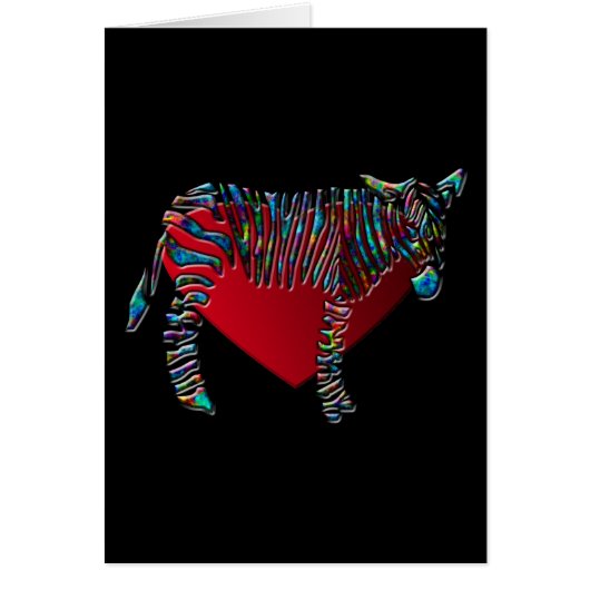 Rainbow Zebra Cards (Front)