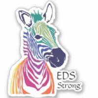 Sticker Rainbow zebra 