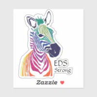 Sticker Rainbow zebra 