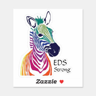 Rainbow zebra, EDS Strong Sticker
