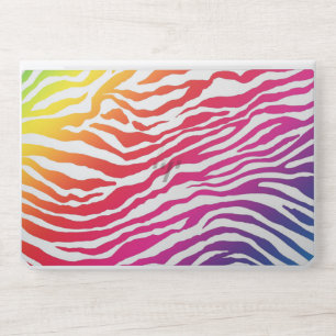 Rainbow Zebra HP Laptop Skin