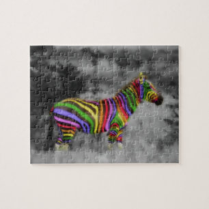 Rainbow Zebra Jigsaw Puzzle