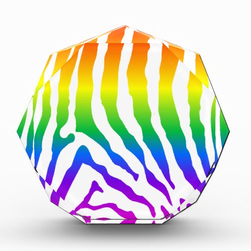 Rainbow Zebra Pattern Award