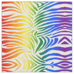 Rainbow Zebra Print Bold and Bright LGBT Fabric