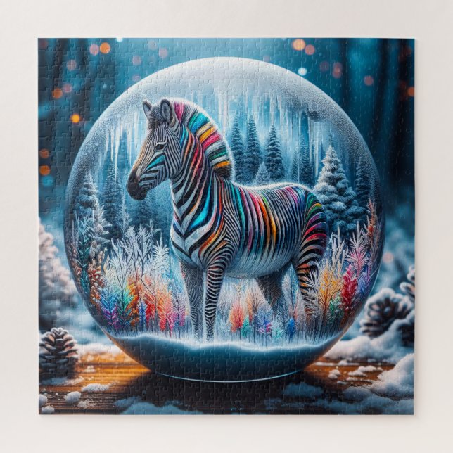 Rainbow Zebra Puzzle (Vertical)