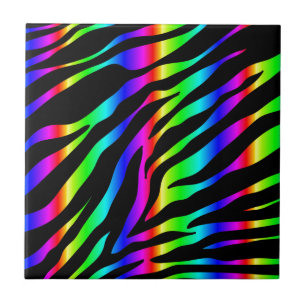 rainbow zebra tile