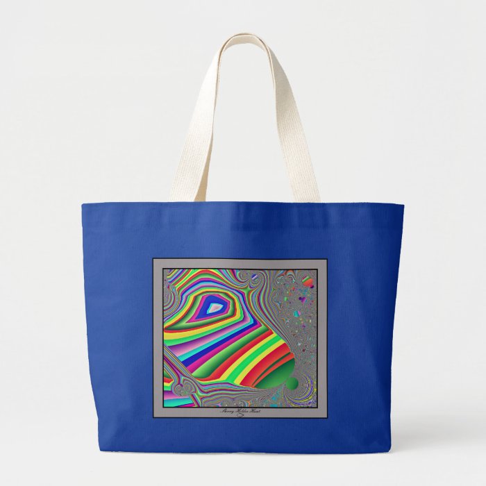 Rainbow Zebra Tote Bags