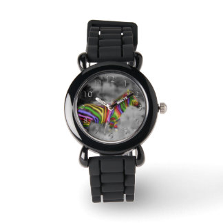 Rainbow Zebra Watch