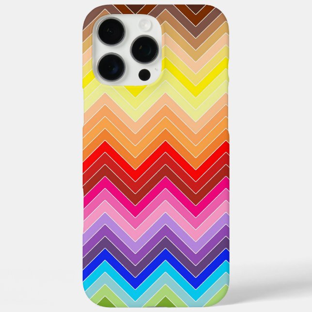 Rainbow Zig Zag Case-Mate iPhone Case (Back)