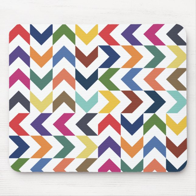 Rainbow ZigZag MousePad (Front)
