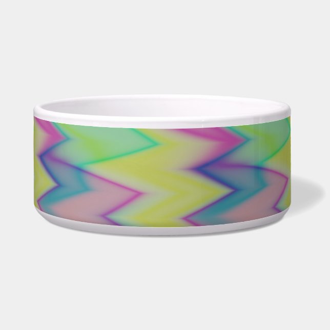 Rainbow Zigzags   Bowl (Front)