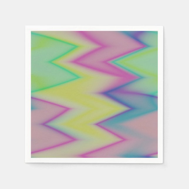 Rainbow Zigzags    Napkins (Front)