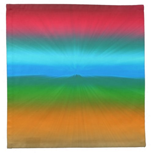 Rainbow Zoomed Stripes Napkin