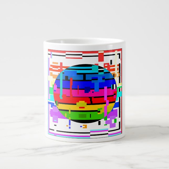 RAINBOWED SETTING OR RISING SUN ©2013 James Warren Giant Coffee Mug (Front)