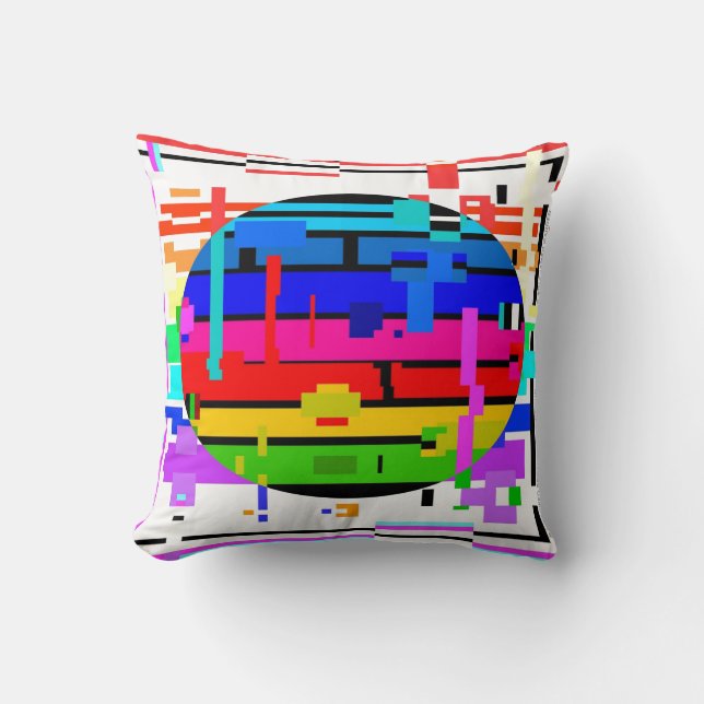 RAINBOWED SETTING OR RISING SUN ©2013 James Warren Throw Pillow (Front)