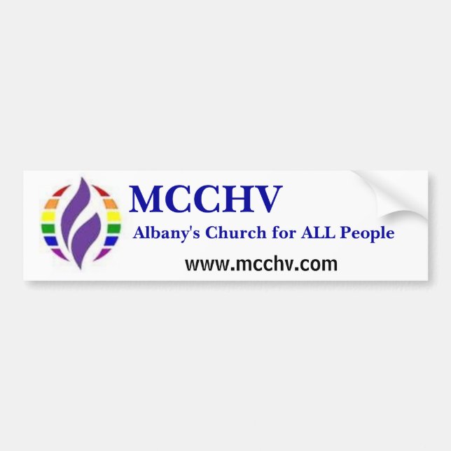 rainbowMCCLogo, Albany's Church for ALL People,... Bumper Sticker (Front)