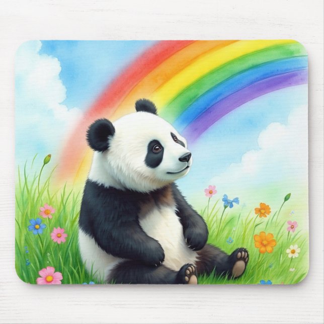 RainbowPandaBear Mouse Pad (Front)