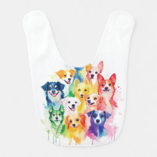 RainbowPuppy Baby Bib