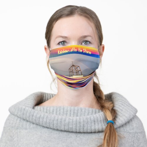 Rainbows after the Storm Adult Cloth Face Mask
