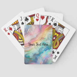 Rainbows and Bubbles Poker Cards