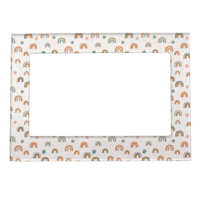 Rainbows and flowers magnetic frame (Front)