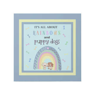 Rainbows And Puppy Dogs Gallery Wrap